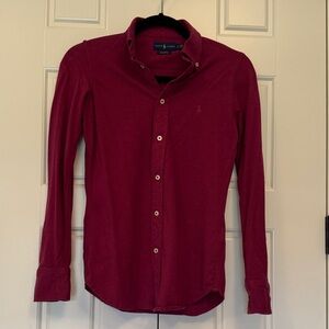 Ralph Lauren Women’s Burgundy Button Down Shirt